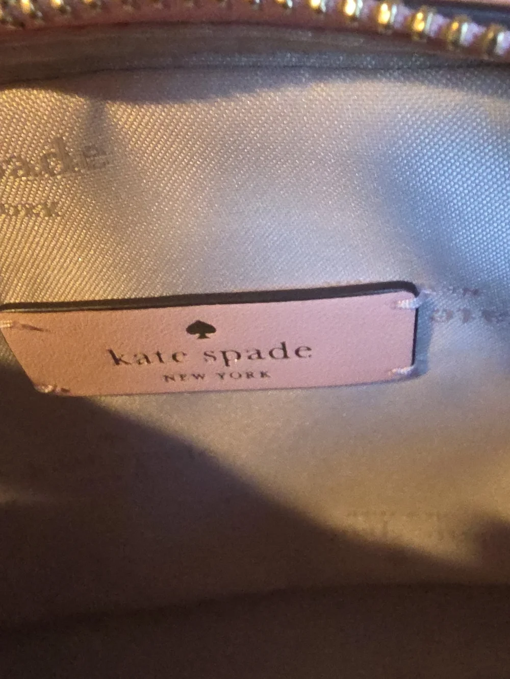 KATE SPADE NEW YORK NWOT Glimmer Metallic Quilted Crossbody Bag - Rose Gold
